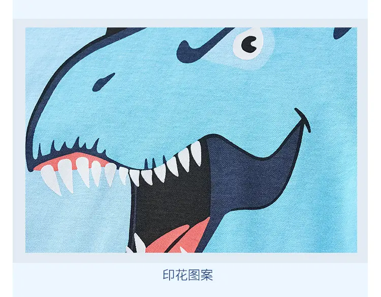 Kids Shark Graphic T-Shirt Blue Medium — feature 11
