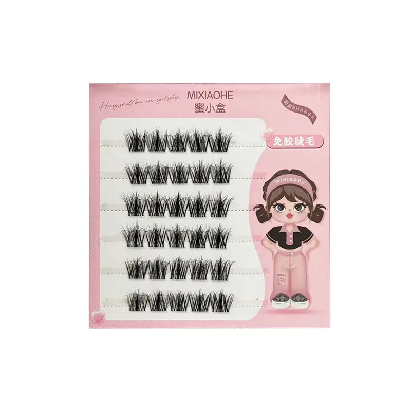 Honey Small Box Glue-Free 5D Mink Velvet False Lashes - Image 10