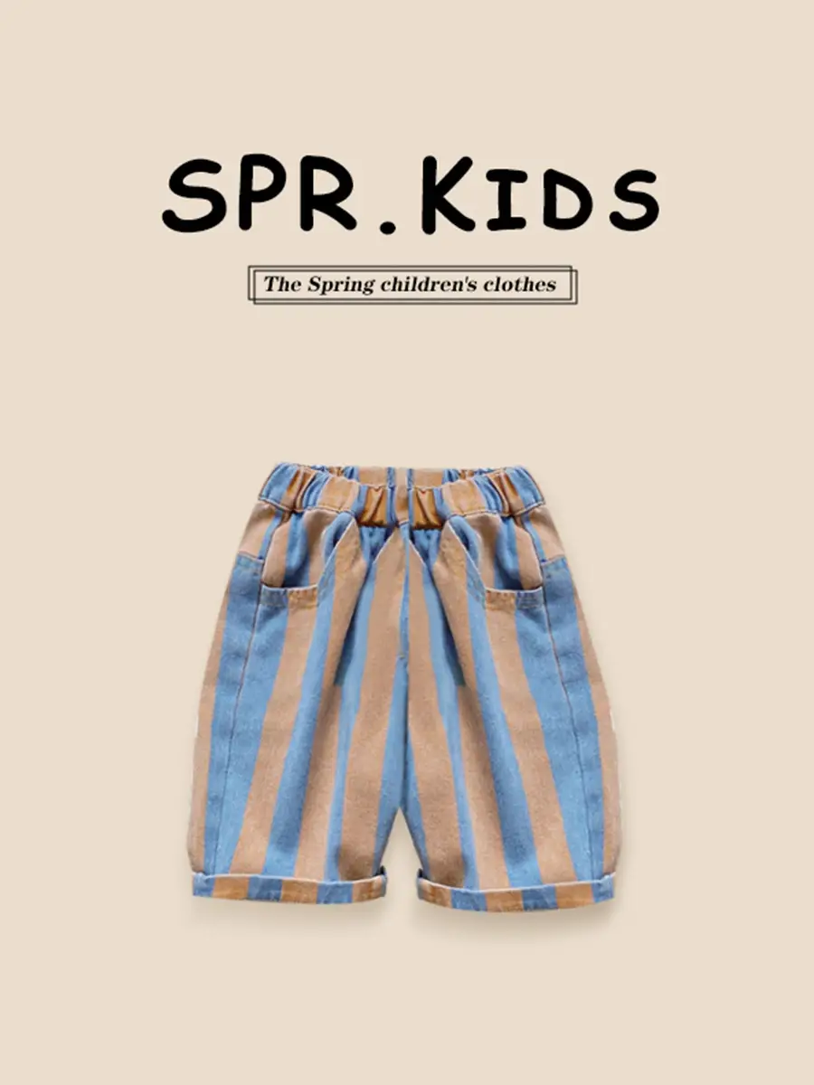 Kids Cartoon T-Shirt Shorts Set White Blue Summer 2025 - Image 5