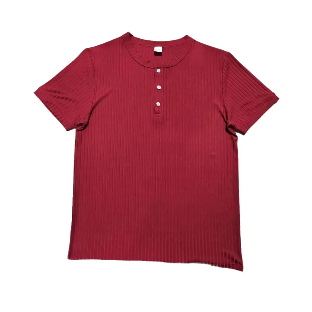 Men Black Knitted Short Sleeve T-Shirt — feature 46