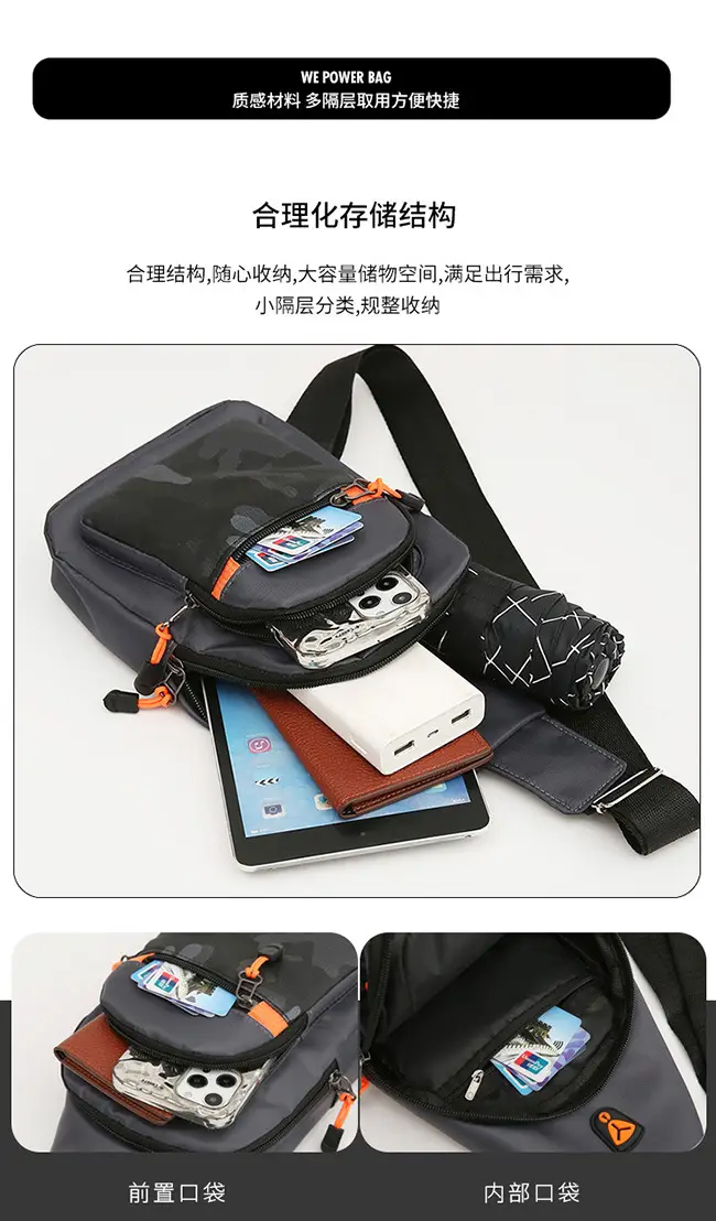 iPad Mini Crossbody Bag Black Large Capacity — feature 9