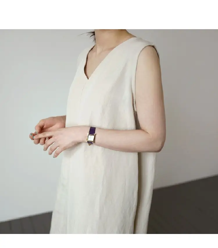 Japanese Korean Summer V-neck Silk Linen Vest Dress Long Skirt Belt — feature 14