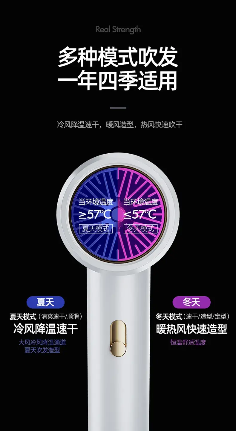 2400W Cross-Border Hair Dryer with Cold/Hot Air & Negative Ion — feature 42