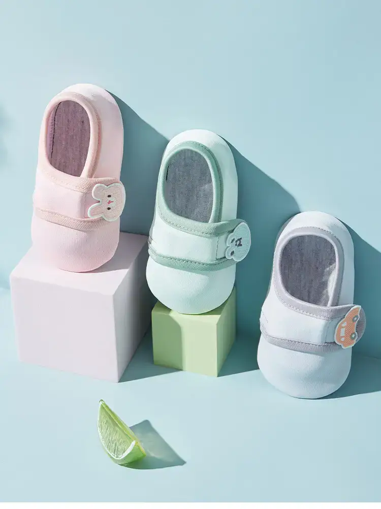 White Baby Floor Socks for 1-3 Years Old β feature 12