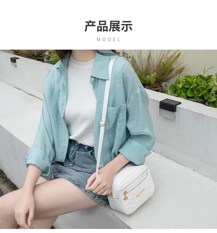 White Water Ripple Embroidered Crossbody Bag for Women — feature 10