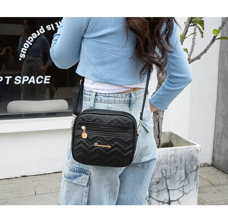 White Water Ripple Embroidered Crossbody Bag for Women — feature 21