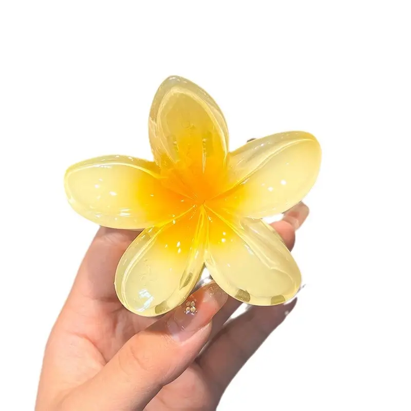 Women's Egg Flower Hairpin with Back of Head Half Tie Clip - Image 11