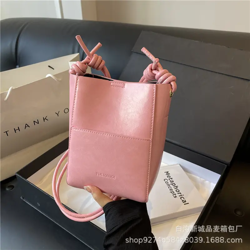 Pink Leather Crossbody Bag for Women 2026 - Image 5