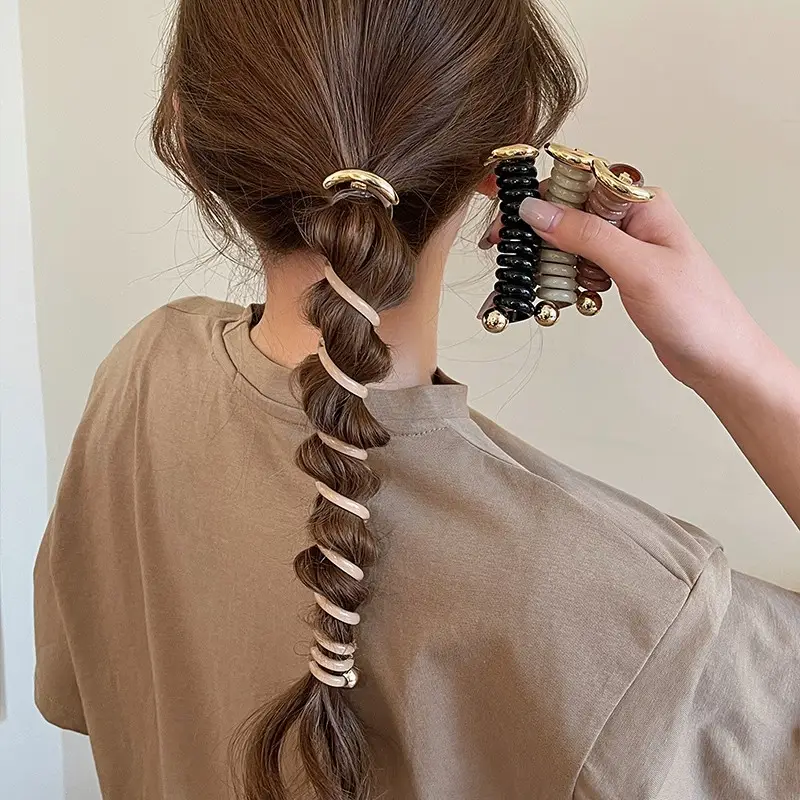 Elegant Green Bubble Hair Ponytail for Women - Image 10