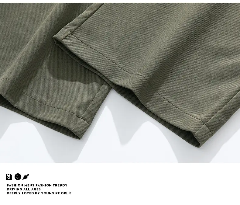 Men Black Straight Leg Cargo Pants Spring Autumn 2025 — feature 33