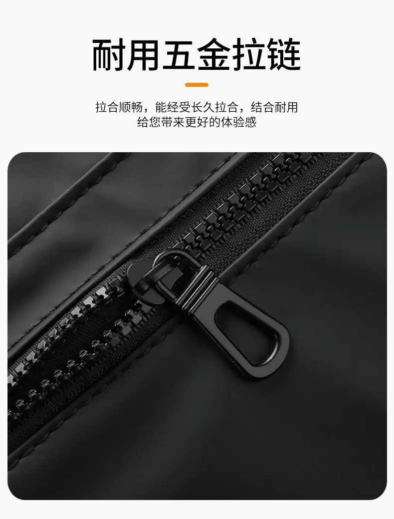 Men's Black Crossbody Bag Large Capacity Business Casual — feature 12