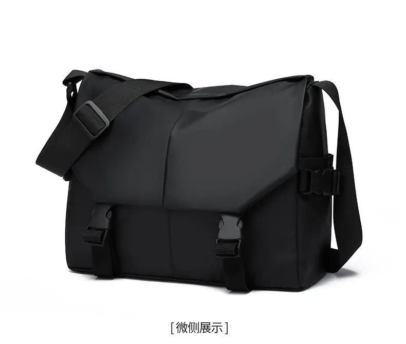 Men's Black Crossbody Bag Large Capacity Business Casual — feature 22