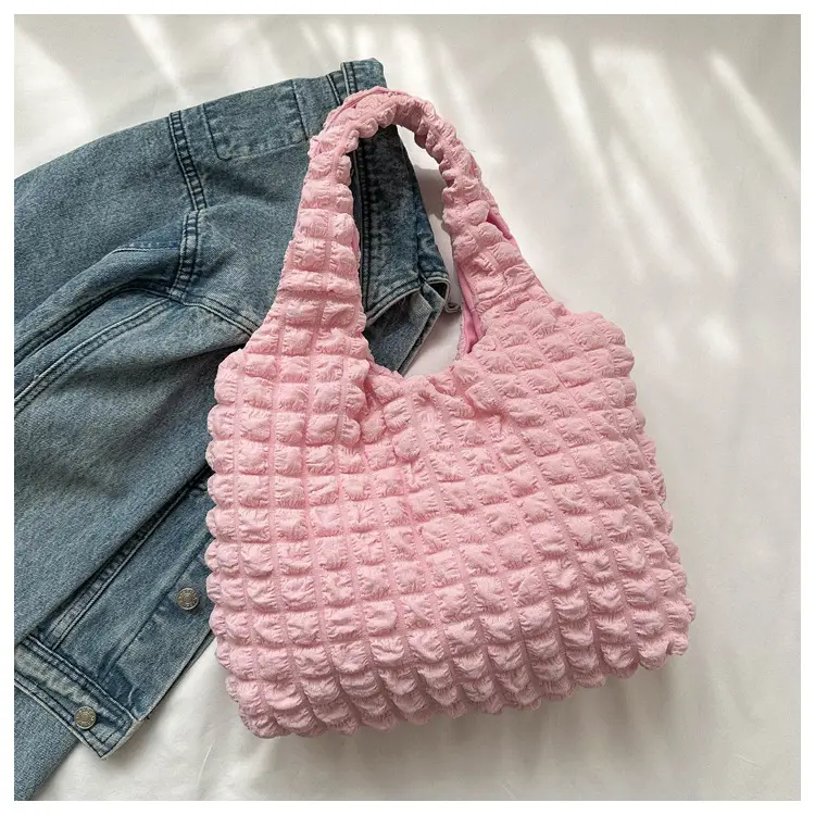 Black Pleated Shoulder Bag for Women — feature 10