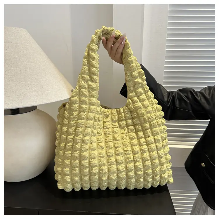 Black Pleated Shoulder Bag for Women — feature 33