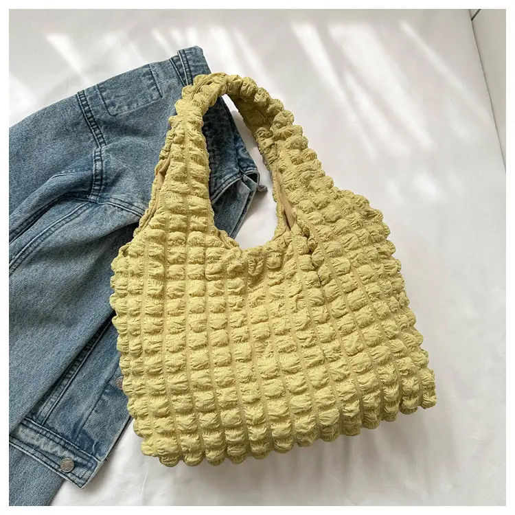 Black Pleated Shoulder Bag for Women — feature 8