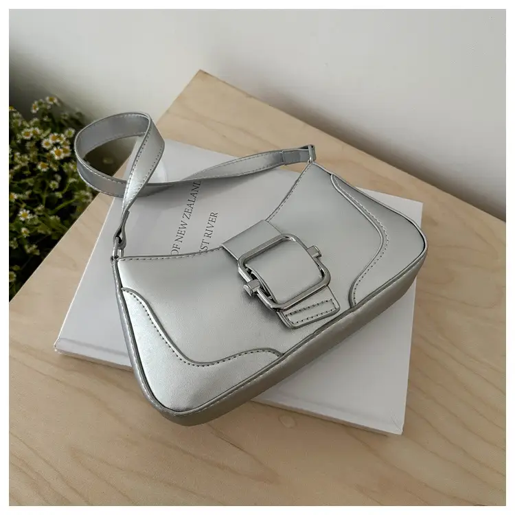 Silver French Style Shoulder Bag for Women — feature 25
