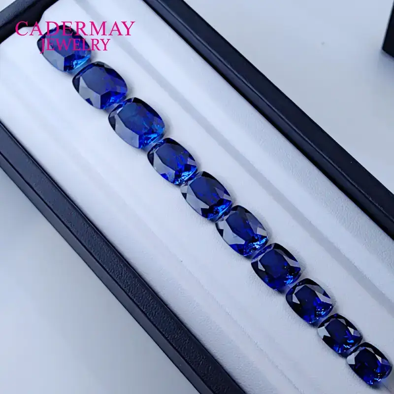 Royal Blue Artificial Sapphire Fake Nails for Women — feature 7