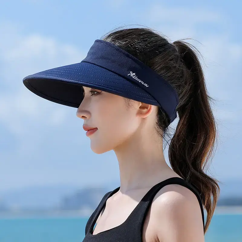 Women Sun Visor Hat with Big Brim Anti UV Duck Tine - Image 8