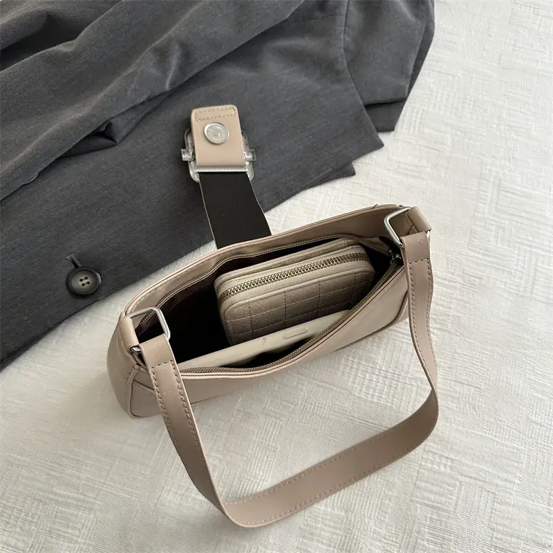 Silver French Style Shoulder Crossbody Bag for Women - Image 7