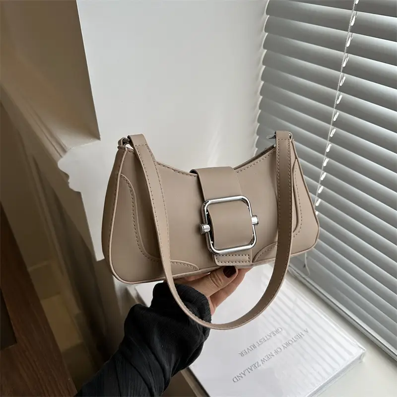 Silver French Style Shoulder Crossbody Bag for Women - Image 9