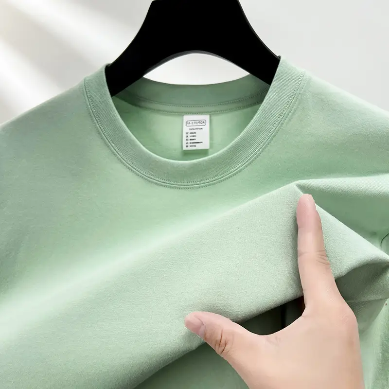 Men's Red Solid Color Thin T-Shirt Round Neck Short Sleeve - Image 16