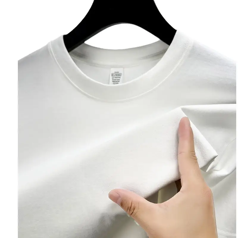 Men's Red Solid Color Thin T-Shirt Round Neck Short Sleeve - Image 19