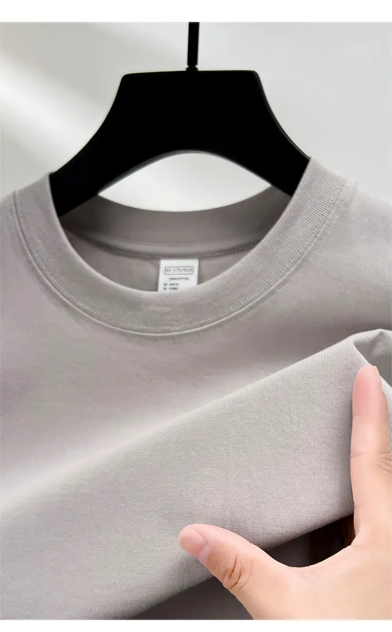Men's Red Solid Color Thin T-Shirt Round Neck Short Sleeve — feature 16