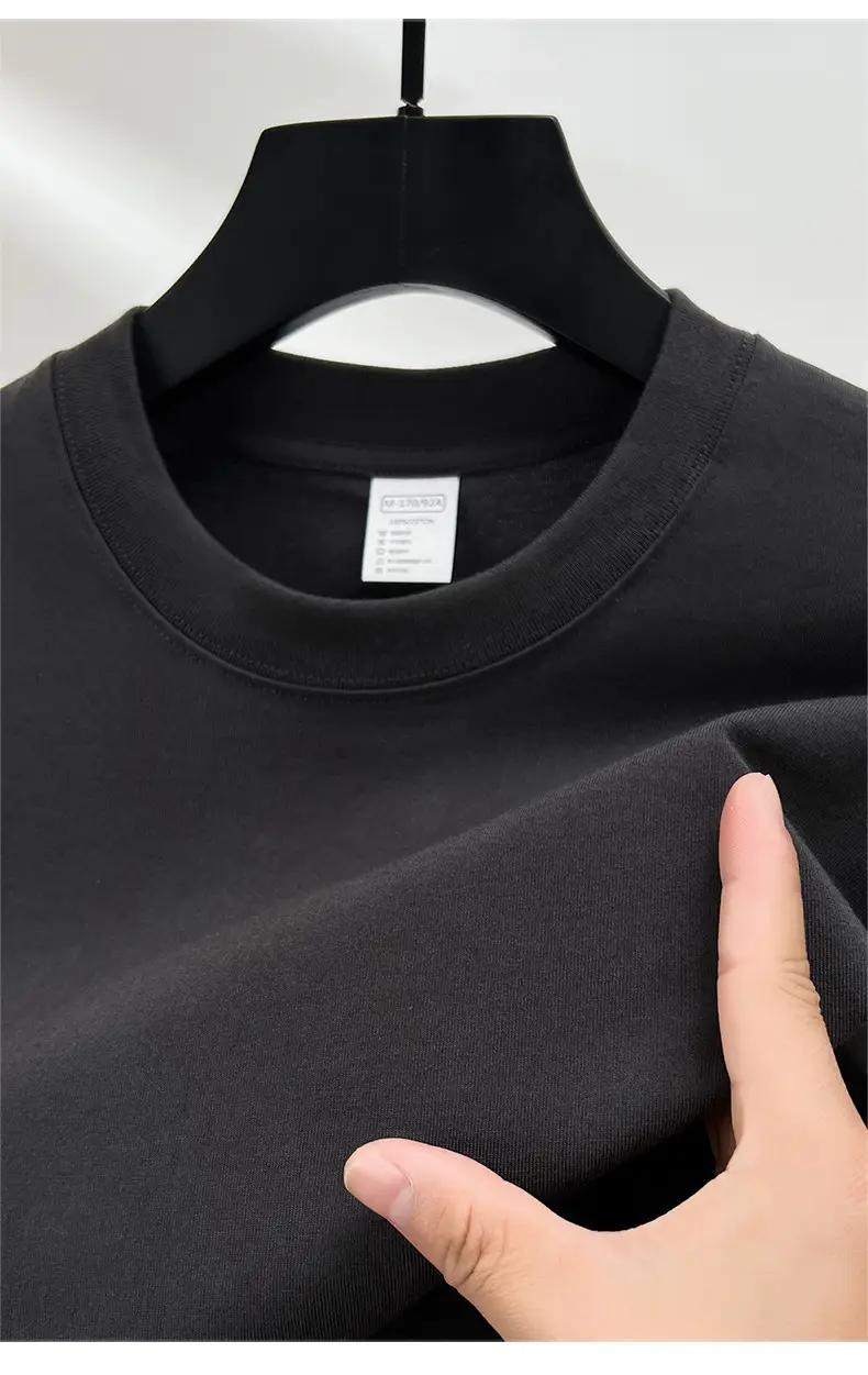 Men's Red Solid Color Thin T-Shirt Round Neck Short Sleeve — feature 21