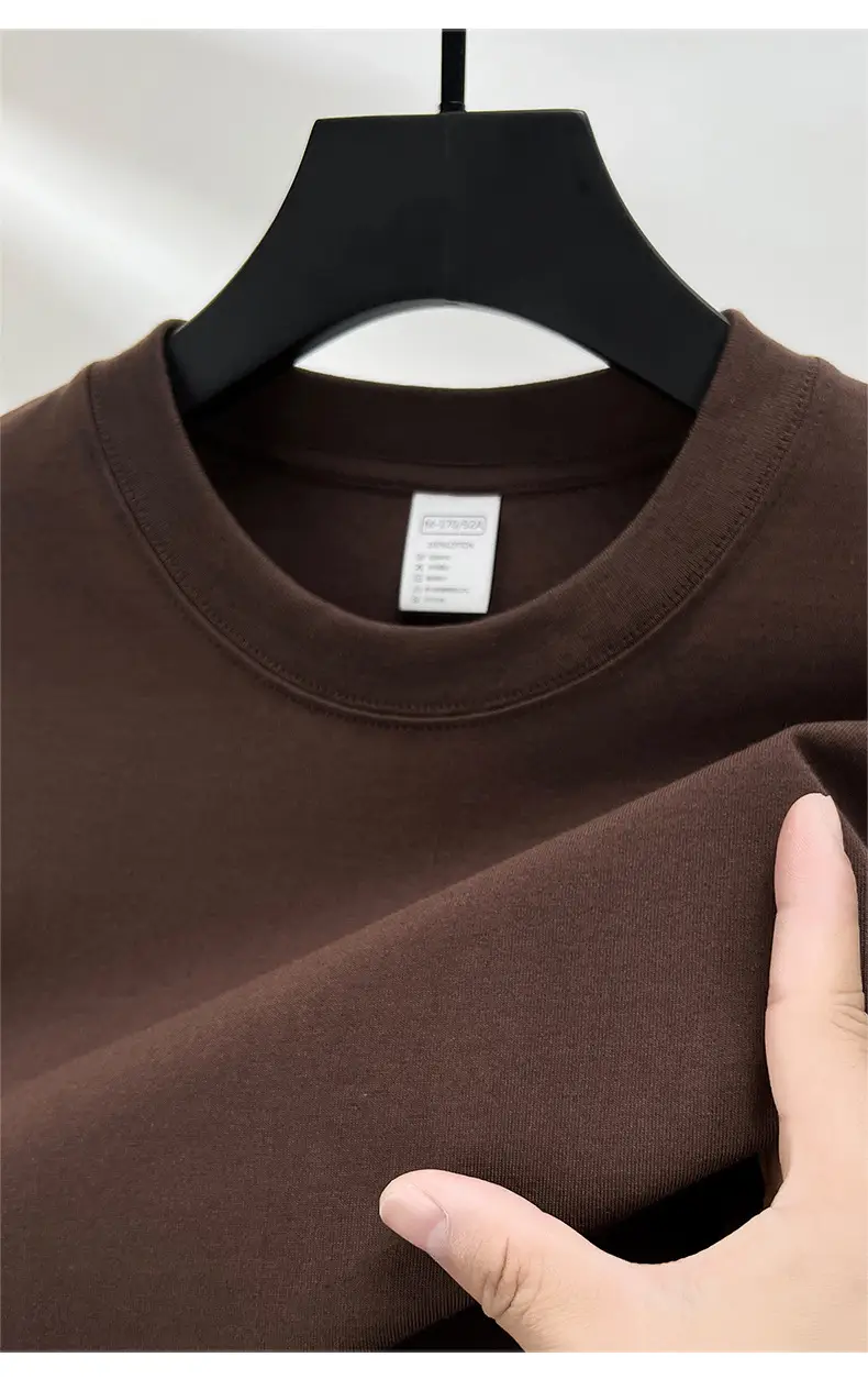 Men's Red Solid Color Thin T-Shirt Round Neck Short Sleeve — feature 22