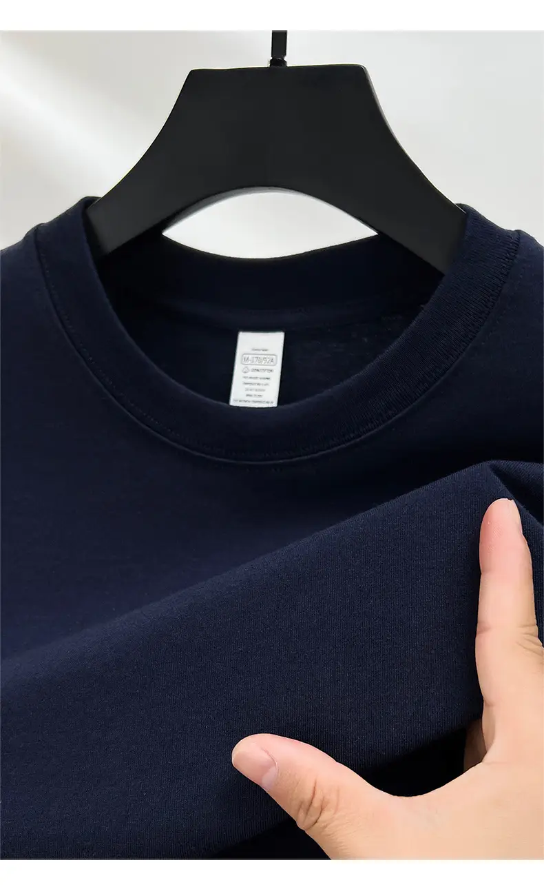 Men's Red Solid Color Thin T-Shirt Round Neck Short Sleeve — feature 23
