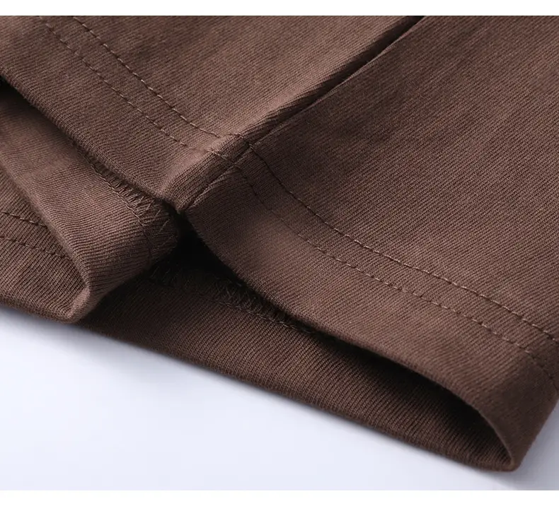 Men's Red Solid Color Thin T-Shirt Round Neck Short Sleeve — feature 28