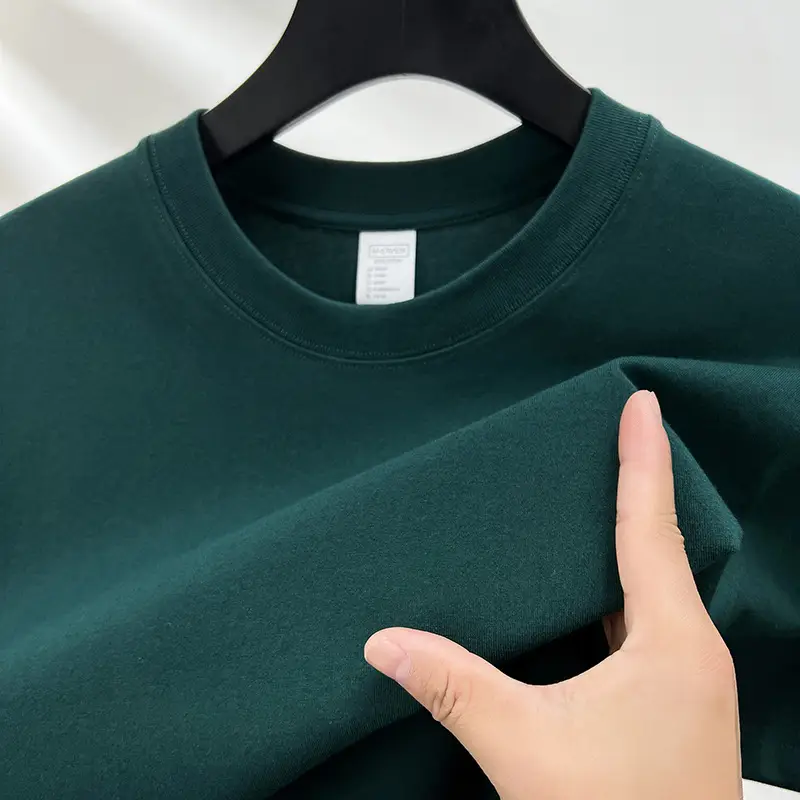 Men's Red Solid Color Thin T-Shirt Round Neck Short Sleeve - Image 10