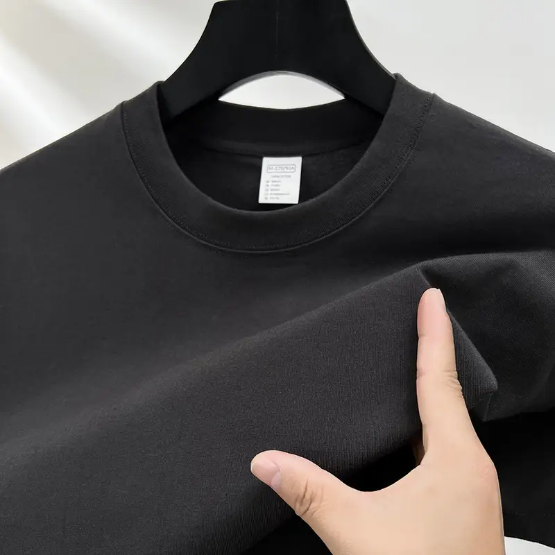 Men's Red Solid Color Thin T-Shirt Round Neck Short Sleeve - Image 11