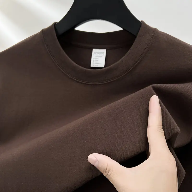 Men's Red Solid Color Thin T-Shirt Round Neck Short Sleeve - Image 12