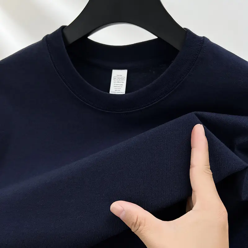 Men's Red Solid Color Thin T-Shirt Round Neck Short Sleeve - Image 13