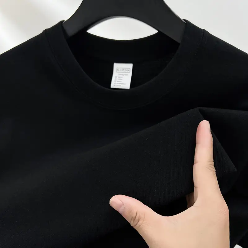Men's Red Solid Color Thin T-Shirt Round Neck Short Sleeve - Image 14