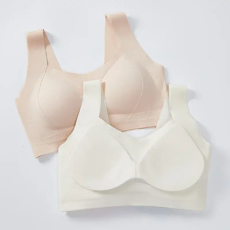 Wireless Seamless Bra with Wide Straps for Women - Image 7