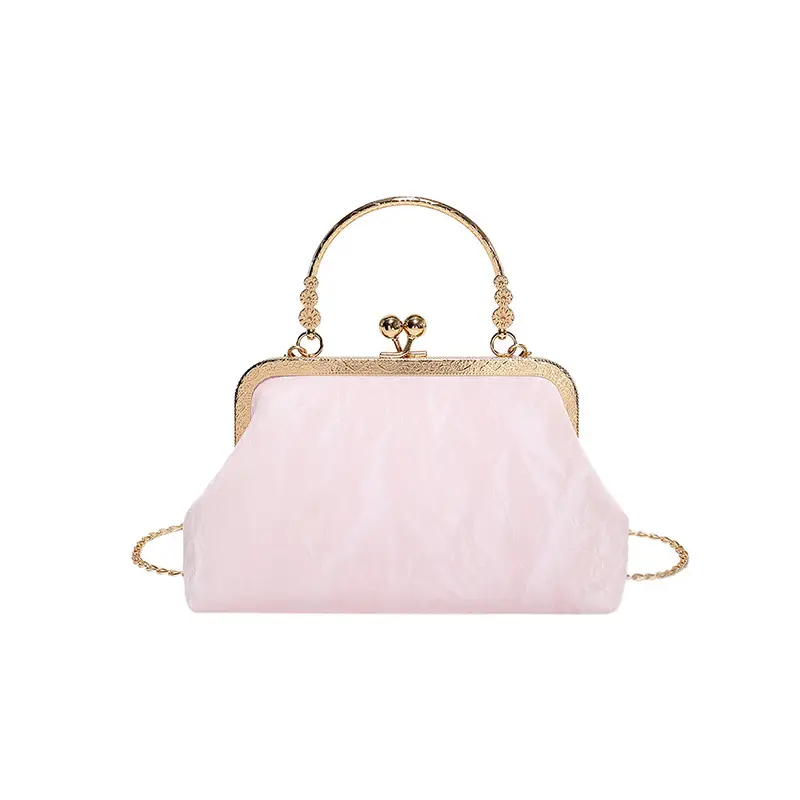 Black Velvet Gentle Lock Shoulder Bag for Women - Image 9