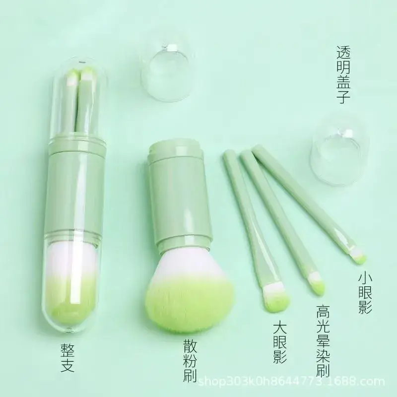 Pink Silicone Makeup Brush Set of 4 - Image 8