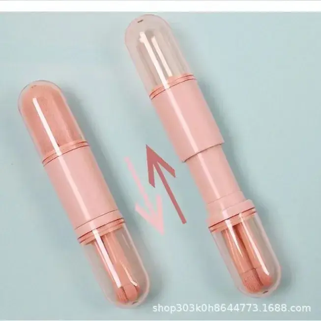 Pink Silicone Makeup Brush Set of 4 — feature 2