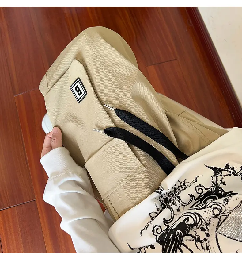 Men's Beige Cargo Pants 2025 Loose Fit Casual Joggers — feature 13
