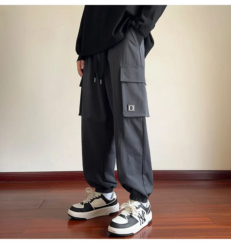 Men's Beige Cargo Pants 2025 Loose Fit Casual Joggers — feature 14