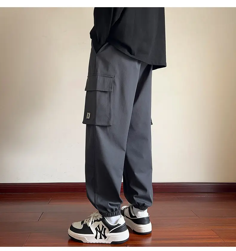 Men's Beige Cargo Pants 2025 Loose Fit Casual Joggers — feature 15