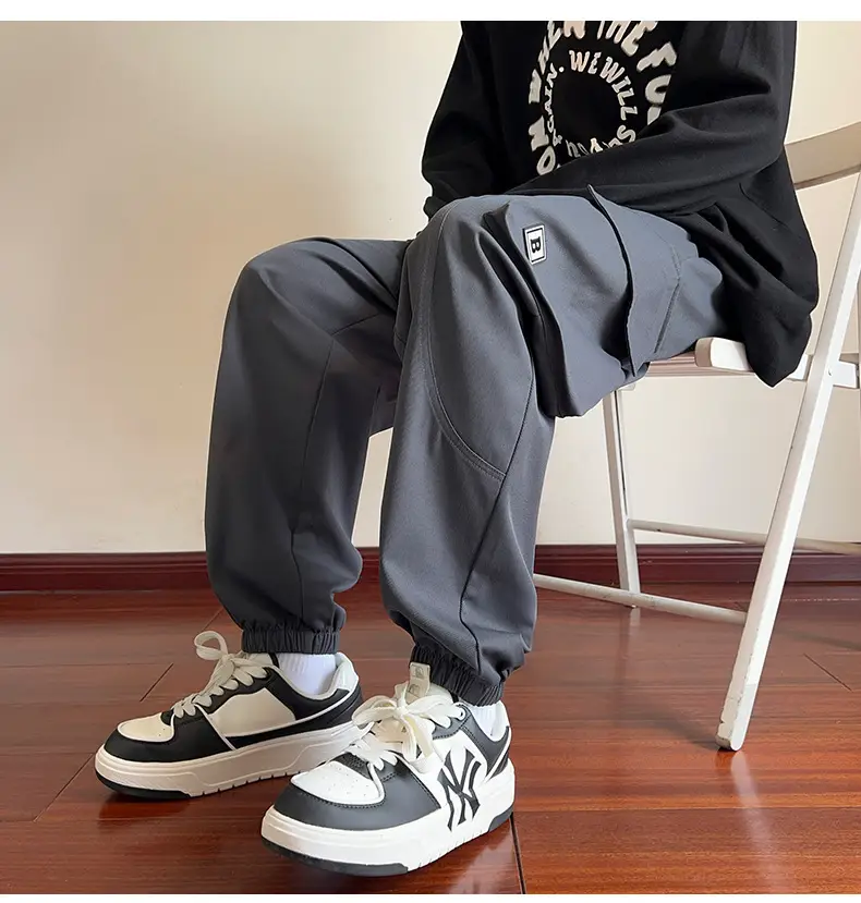 Men's Beige Cargo Pants 2025 Loose Fit Casual Joggers — feature 17