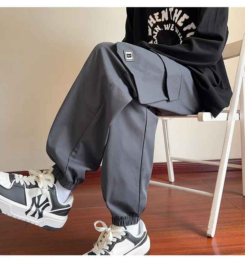 Men's Beige Cargo Pants 2025 Loose Fit Casual Joggers — feature 18