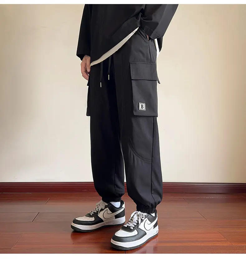 Men's Beige Cargo Pants 2025 Loose Fit Casual Joggers — feature 19