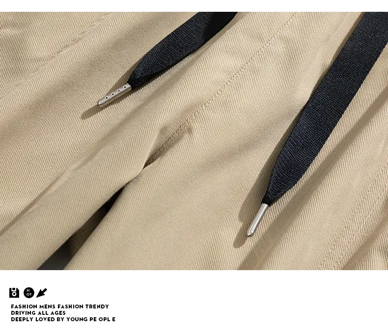 Men's Beige Cargo Pants 2025 Loose Fit Casual Joggers — feature 31