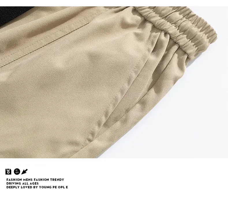 Men's Beige Cargo Pants 2025 Loose Fit Casual Joggers — feature 32