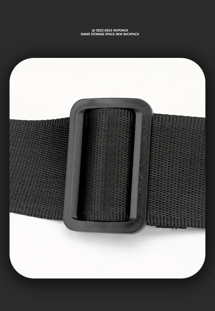 Men's Black Waist Bag Travel Casual Lightweight — feature 22
