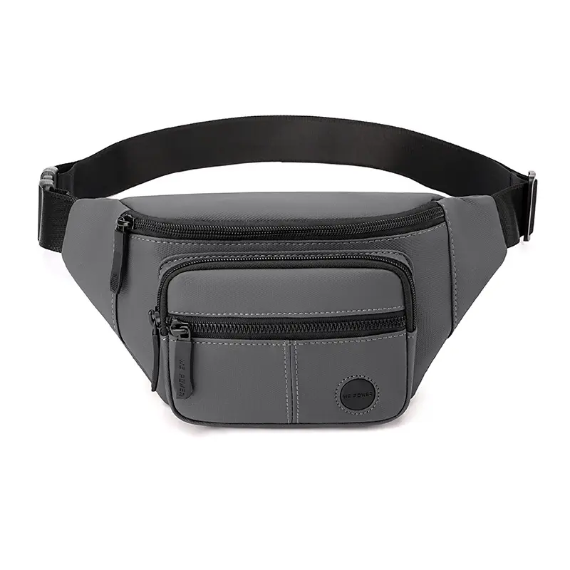 Men's Black Waist Bag Travel Casual Lightweight